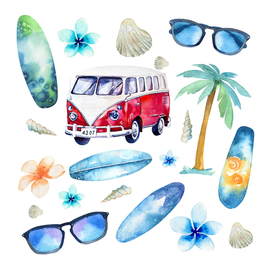 Travelmall x Volkswagen Classic Red Two Tone VW T1 Bus Multi-functional Box