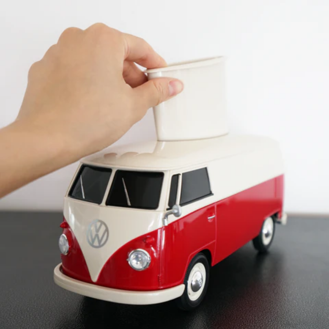 Travelmall x Volkswagen Classic Red Two Tone VW T1 Bus Multi-functional Box