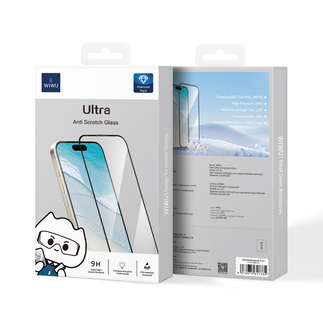 WiWU GT-017 Ultra Anti-Scratch Sapphire Tempered glass for IP16