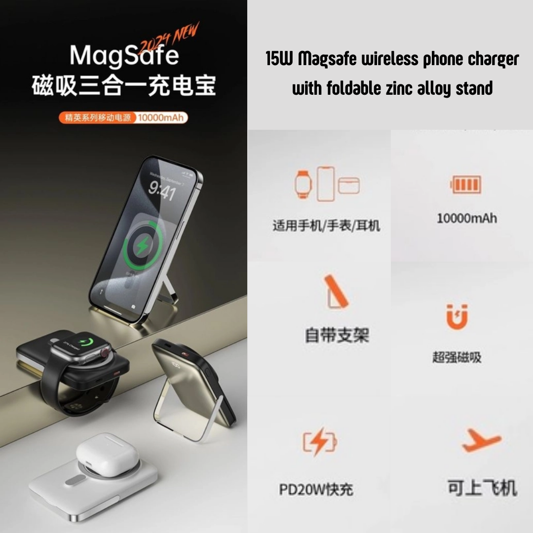 WIWU Wi-P018 10000mAh Magnetic Wireless Power Bank PD20W, CCC Certified