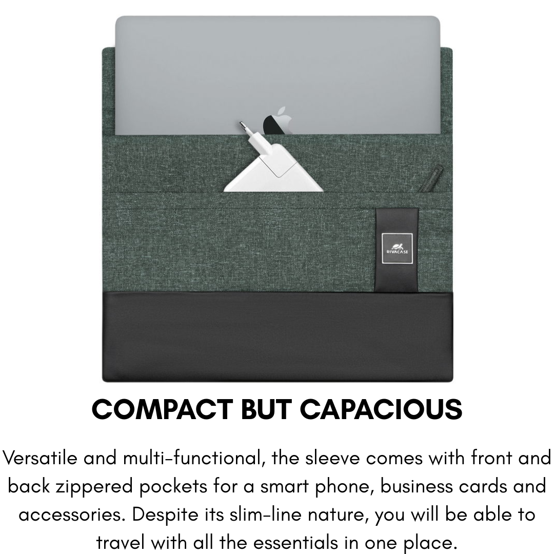 Stylish ultrabook sleeve with 5-year warranty registration – RIVACASE Lantau