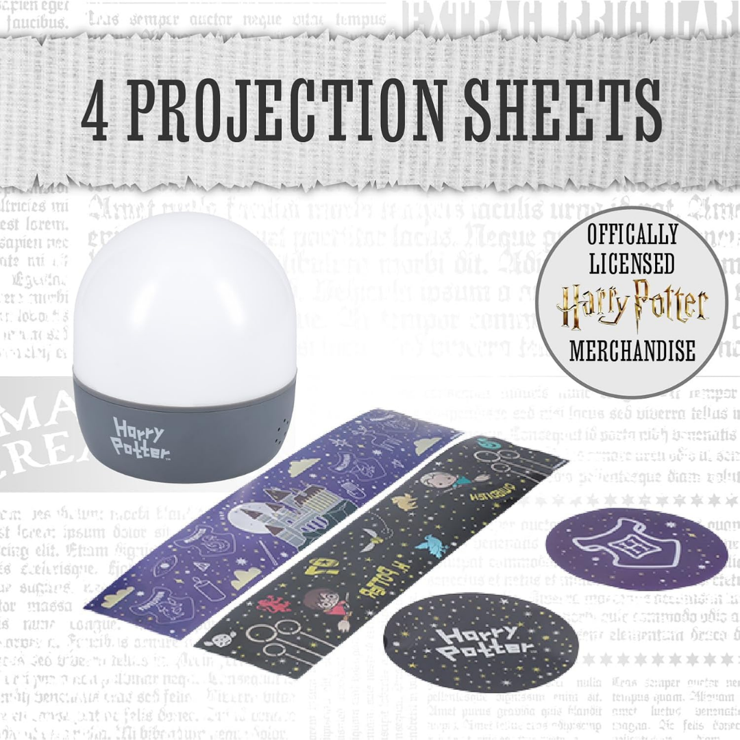 Paladone Projection Night Light - Harry Potter Hogwarts and Quidditch Interchangeable Scenes
