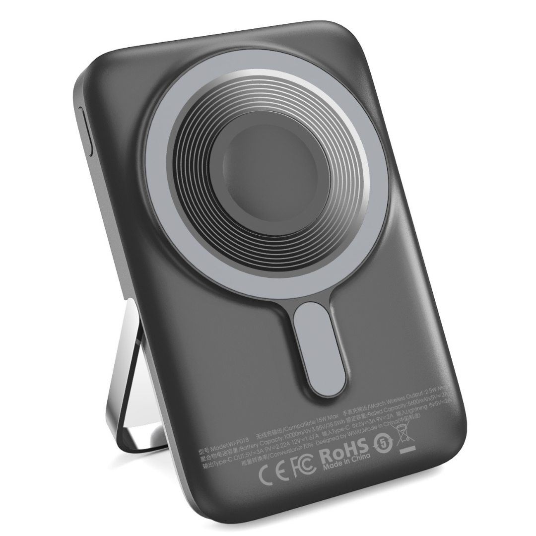 WIWU Wi-P018 10000mAh Magnetic Wireless Power Bank PD20W, CCC Certified