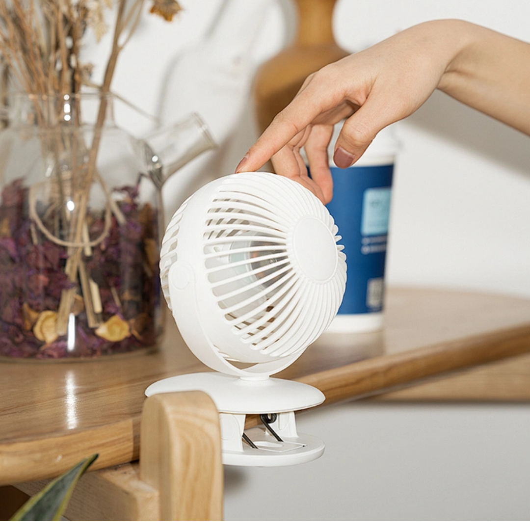 WiWU FS03 2 in 1 Table/Clip 360 Degree Rotation Fan