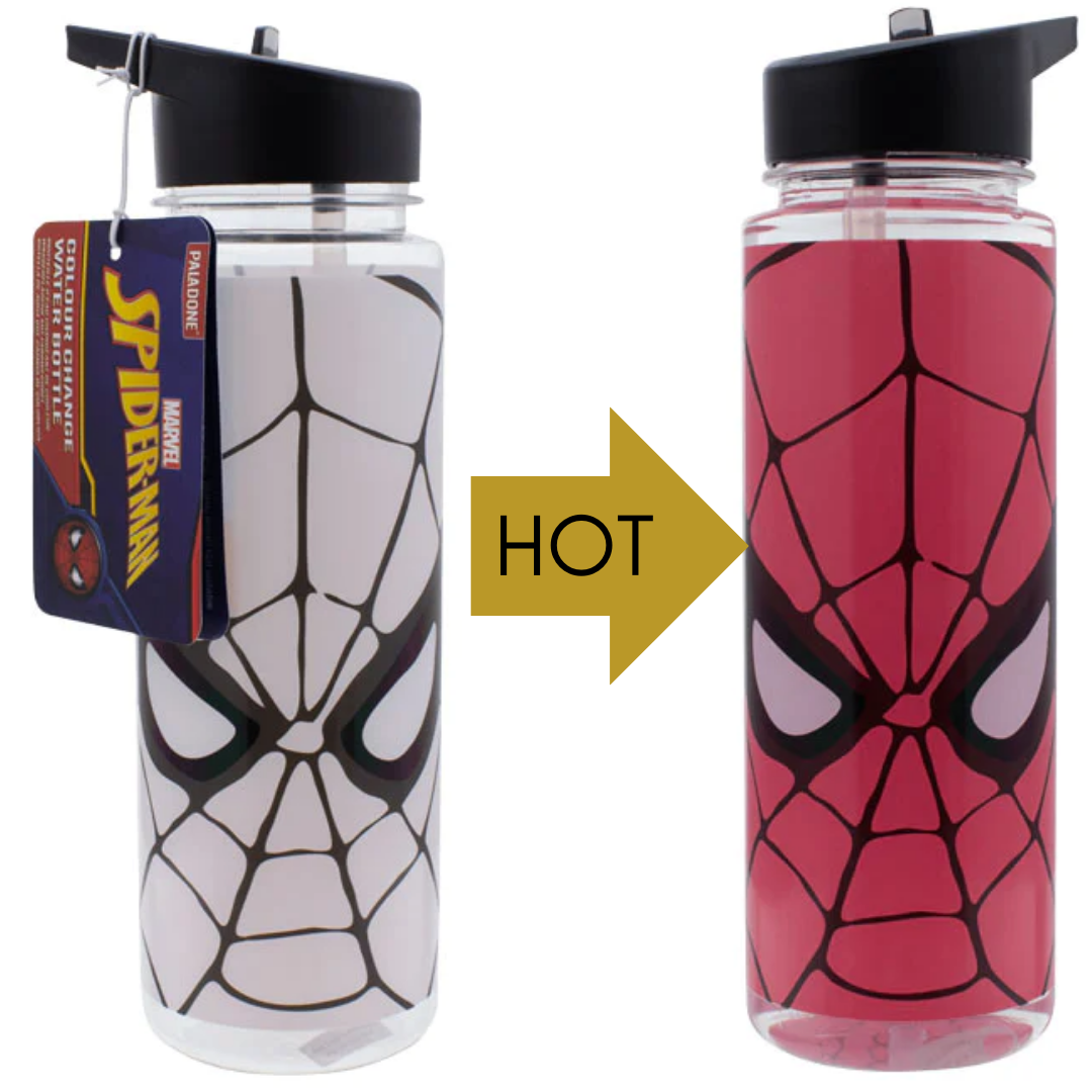 Paladone Marvel Spiderman Colour Change Water Bottle