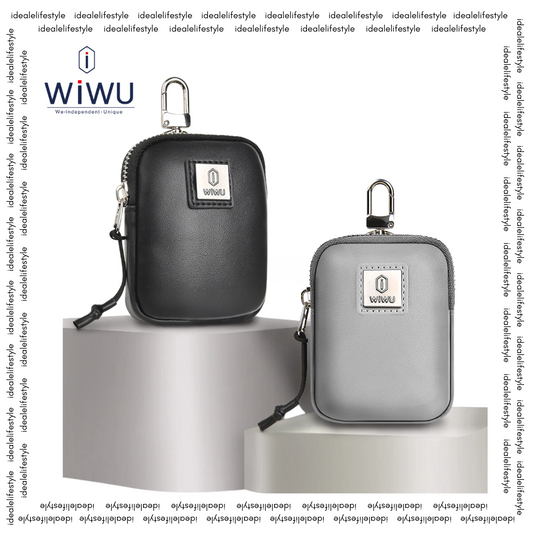 WiWU E-Pouch PU Leather with Carabiner Hook