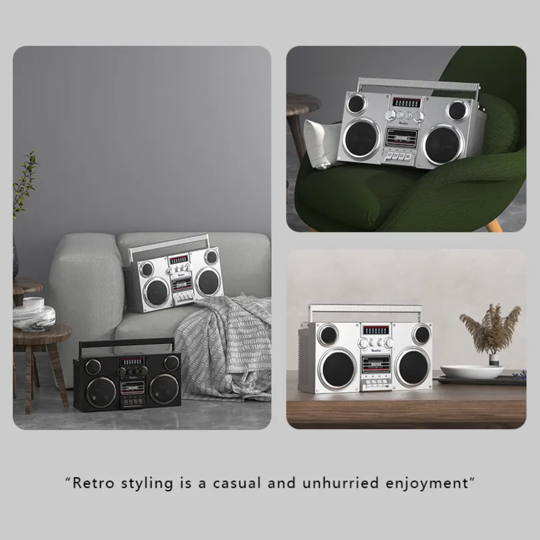 OneDer D2 Retro Design Portable Speaker with FM Radio