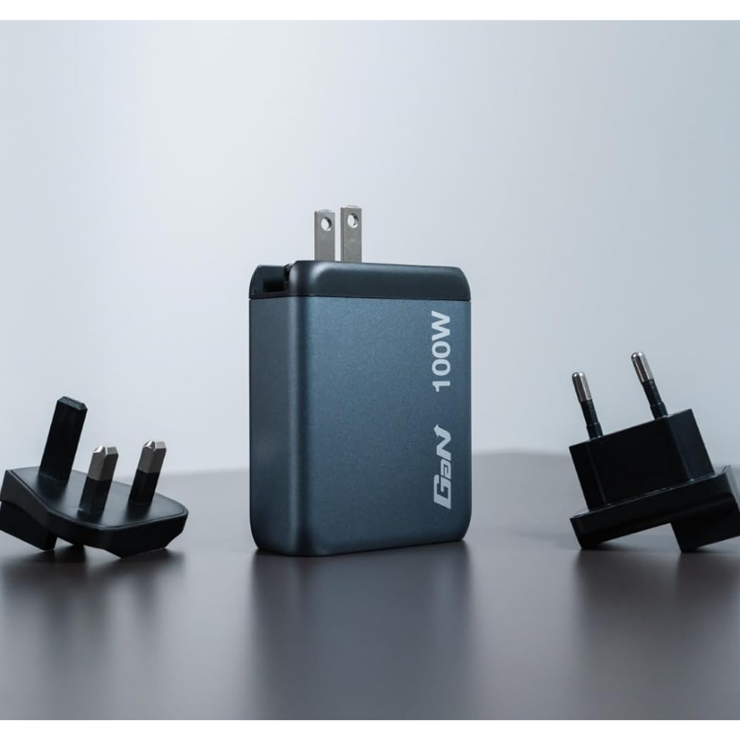 Verbatim GaN Charger 4 Port 100W USB A/C (EU/UK/US)