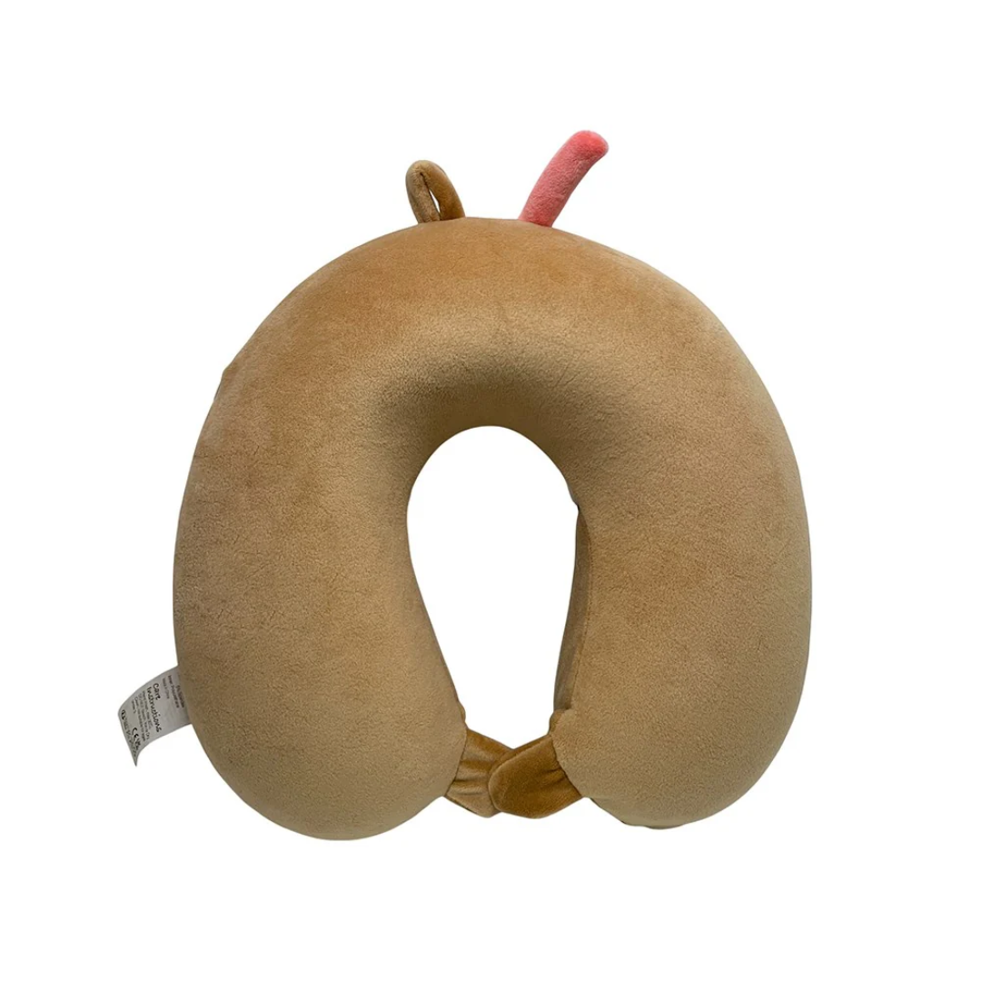 Travelmall 3D Animal Memory Foam Neck Pillow | Ergonomic U-Shaped Travel Support | Magnetic Clasp & Washable Cover | Shiba Inu, Tiger, Unicorn, Bubble Tea Designs - Buy 1 Get Comfort!