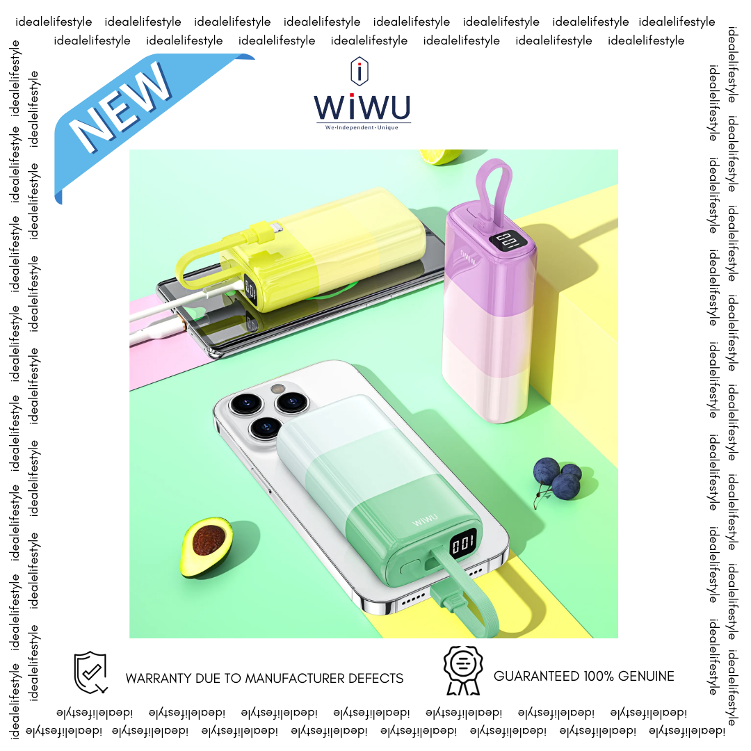 WIWU WiP015 10000mAh Candy Power Bank Portable Phone Battery Charger