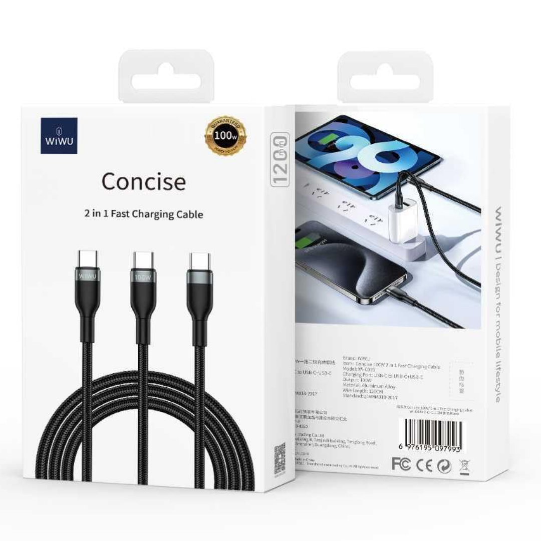 WIWU Concise Wi-C029 Multi Charging Cable (100W)