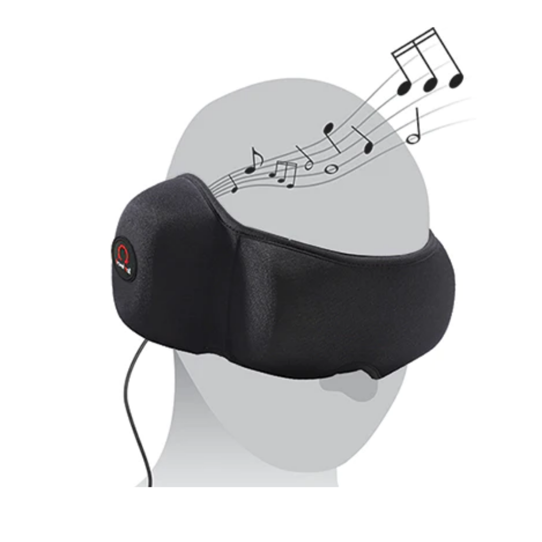 Travelmall 3D sleeping mask with integrated headphones
