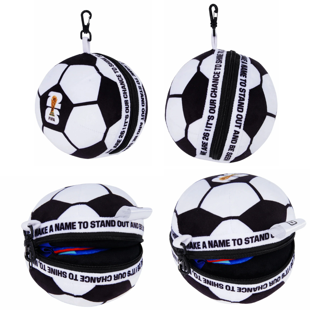 Paladone FIFA World Cup 2026 Official Travel Set | 2-in-1 Ball-Shaped Neck Pillow & Eye Mask | High-Elastic Comfort | Officially Licensed Football Fan Gear - Buy Now!