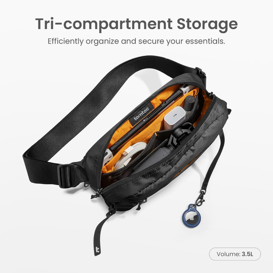 Tomtoc Aviator-T33 Chest Bag L 3.5L Sling Bag with RFID