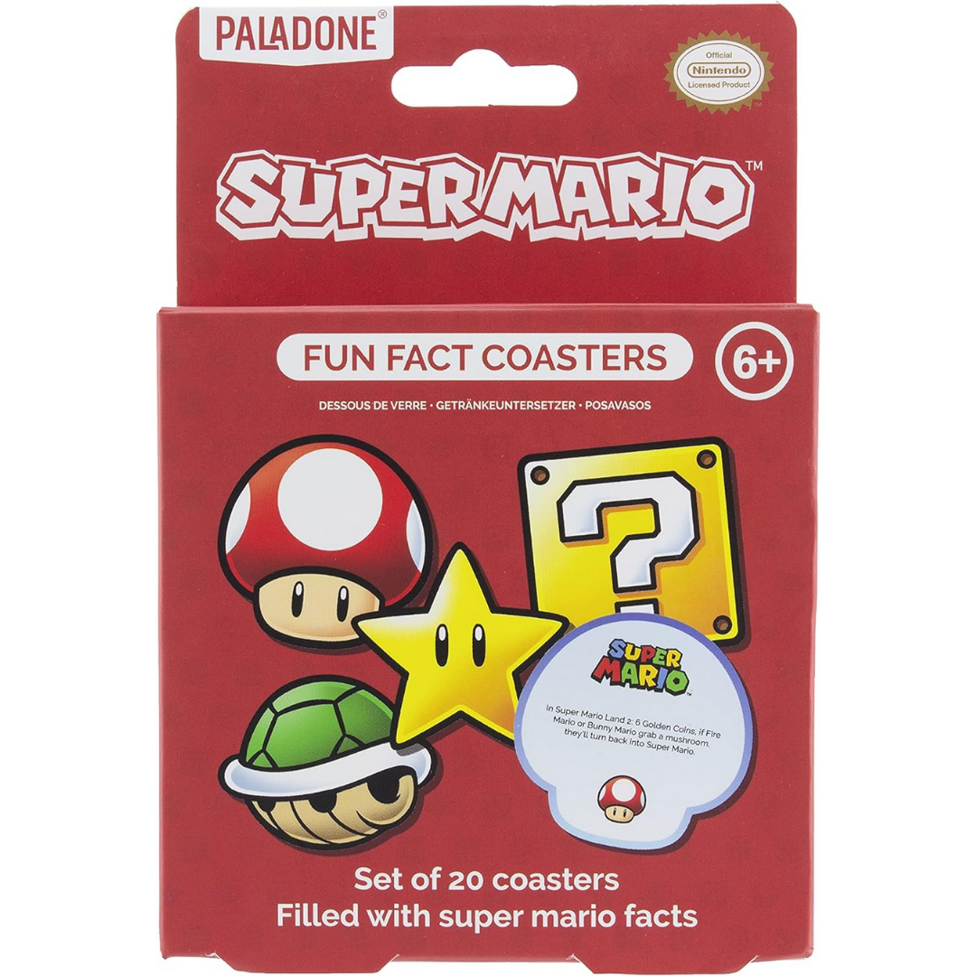 Paladone Super Mario Fun Fact Coasters