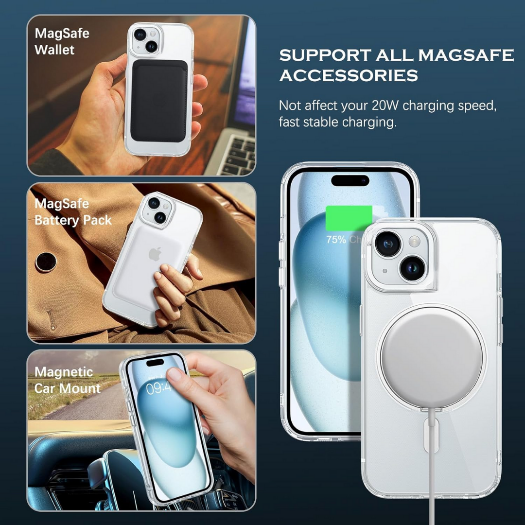 WiWU MCC-201 iShield Ultra for IP16 Shockproof phone case with Magnetic 360° Rotatable Ring Holder Kickstand