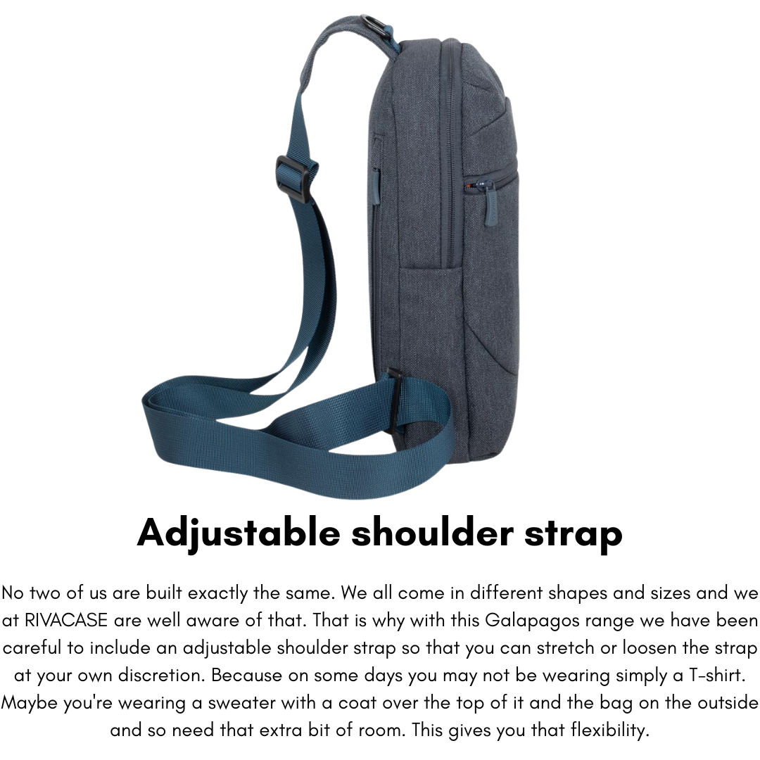 Rivacase Galapagos 7711 Sling Bag for 10.5" Tablet & Mobile Devices