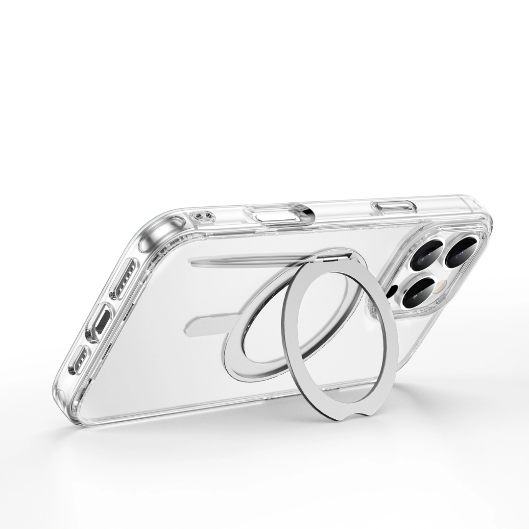 WiWU MCC-201 iShield Ultra for IP16 Shockproof phone case with Magnetic 360° Rotatable Ring Holder Kickstand
