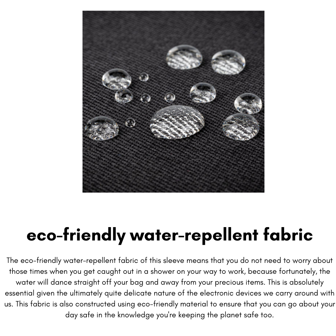 Close-up of waterproof zipper and RPET polyester material texture