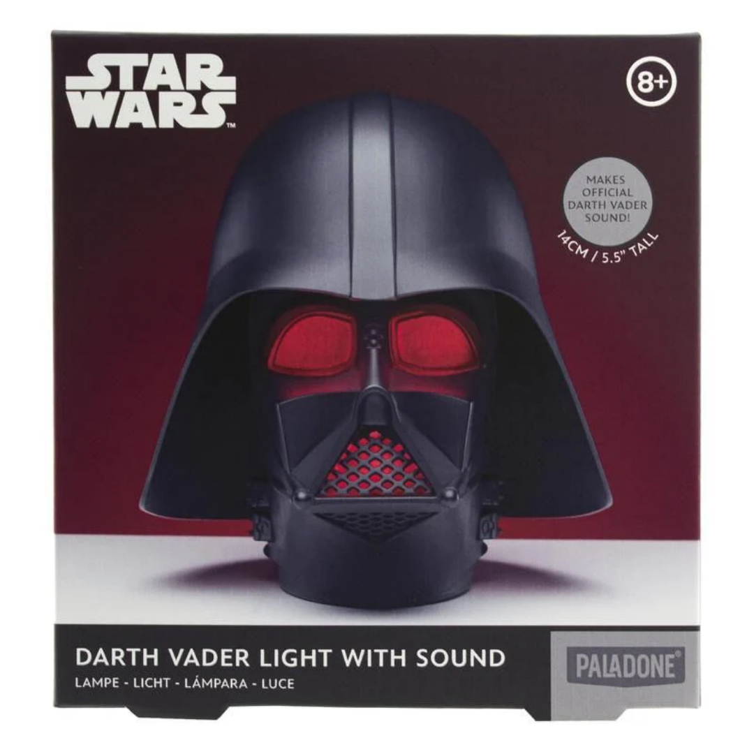 Paladone Star Wars Darth Vader Helmet Light with Sound | Officially Licensed Sith Lord 3D Desktop Lamp | Plays Iconic Breathing Sounds | Red Glow LED | Battery Powered Portable Collectible - Shop Now!