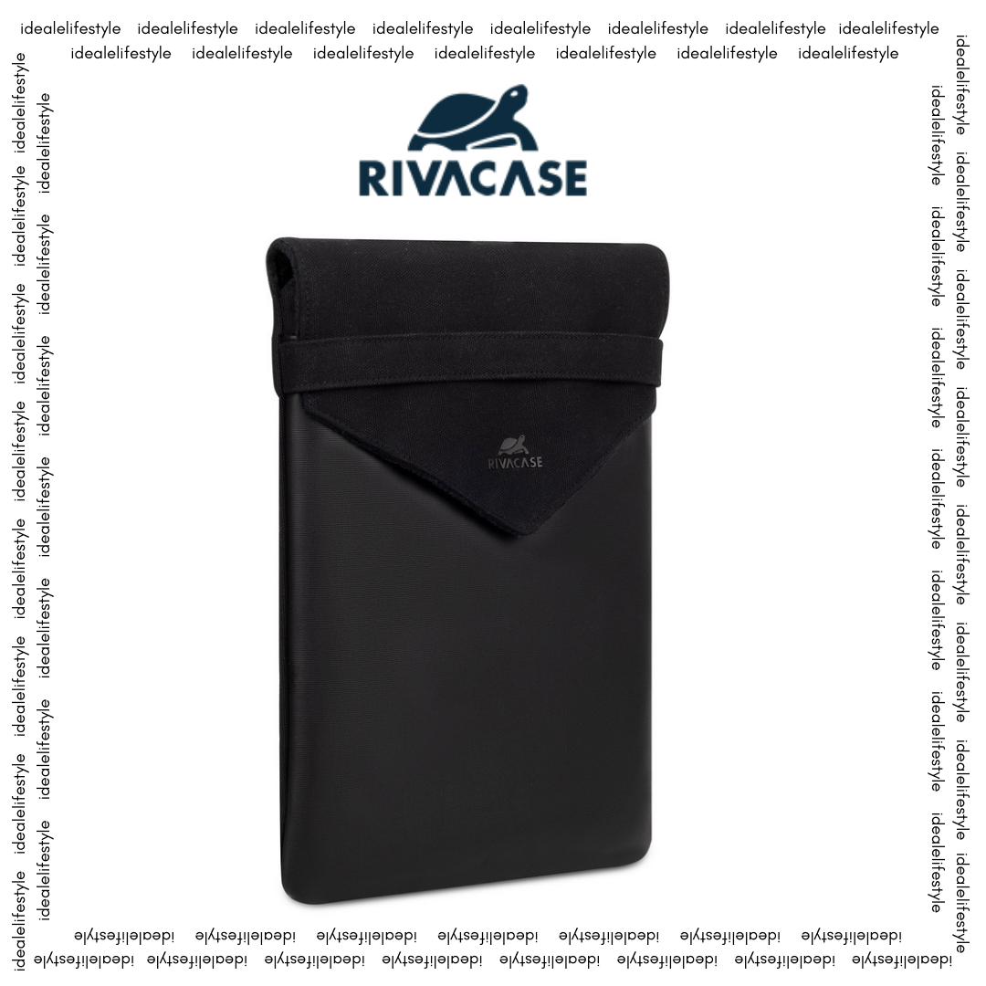 RIVACASE Cardiff 8505 black laptop sleeve for MacBook Pro 16 inch – front view