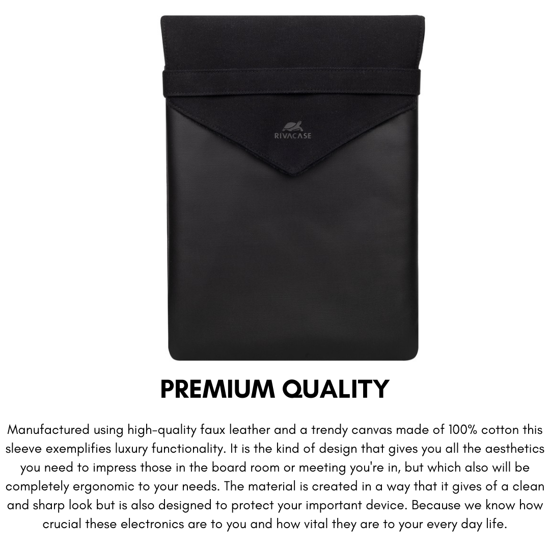 Soft plush interior lining of Cardiff 8505 laptop sleeve