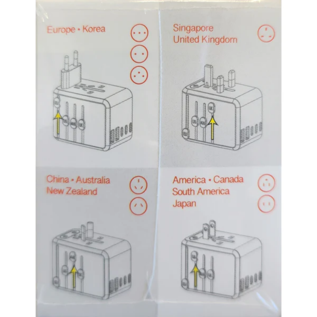 Travelmall GaN 100W PD High Performance 6 USB Travel Adaptor