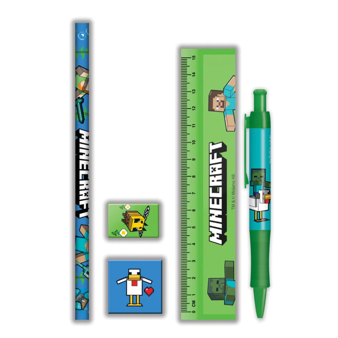 Pyramid Minecraft 5-in-1 Stationary Set