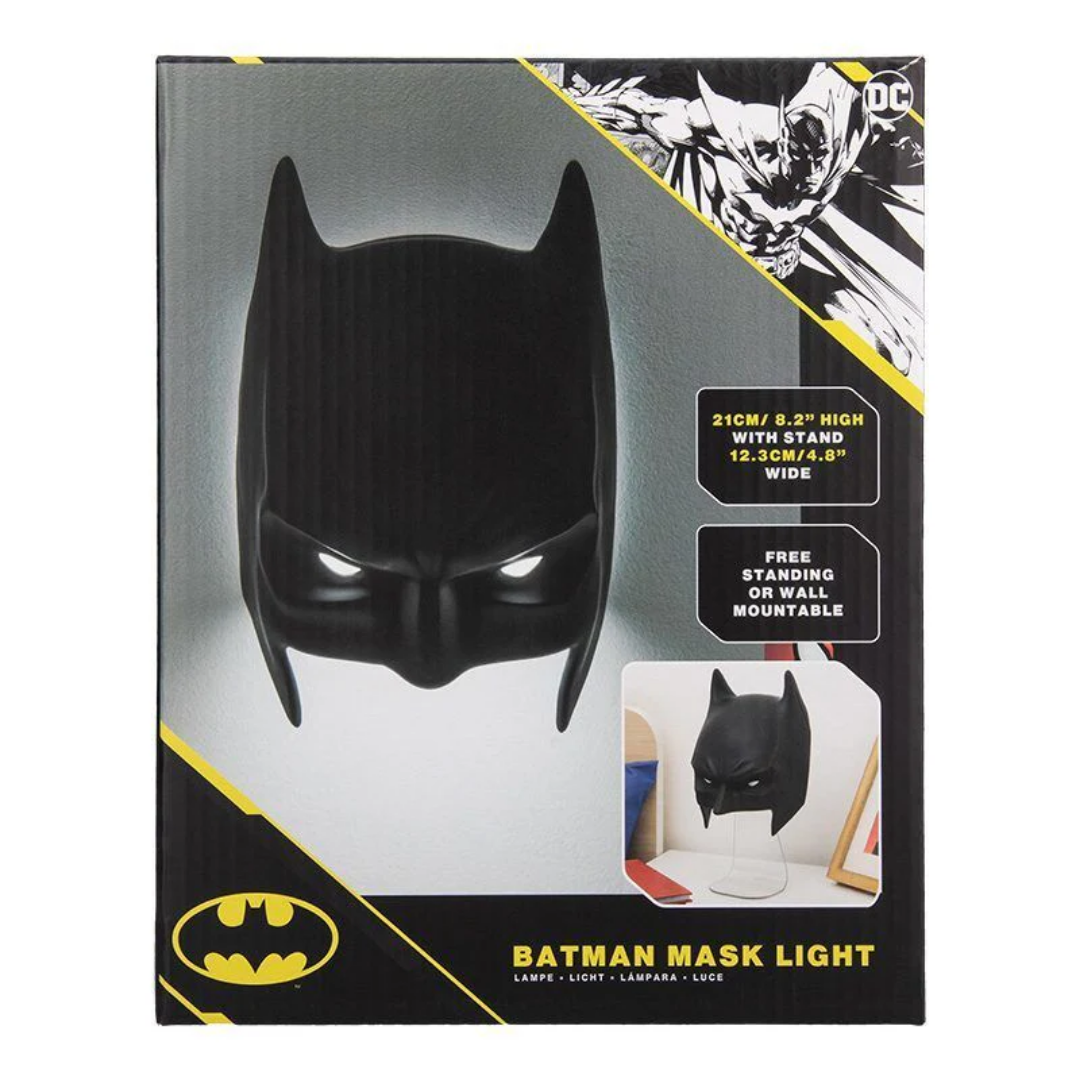 Paladone Batman Mask Light | Officially Licensed DC Comics Gotham Hero Wall & Desk Lamp | 21cm Tall Silhouette Glow | USB or Battery Powered | Perfect for Fans & Collectors - Shop Now!