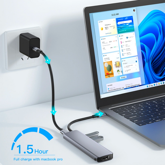 WiWU 731HC Type C 7 in 1 Adapter