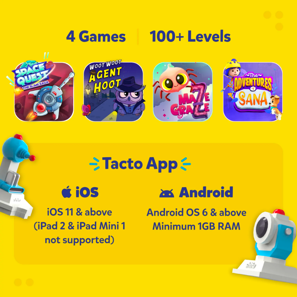 PlayShifu Tacto Laser (App Based) - Interactive Board Games Educational STEM Toy