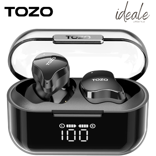 TOZO T6 Wireless Earbuds,OrigX Acoustic,Bluetooth 5.3 Version,IPX8  Waterproof - White