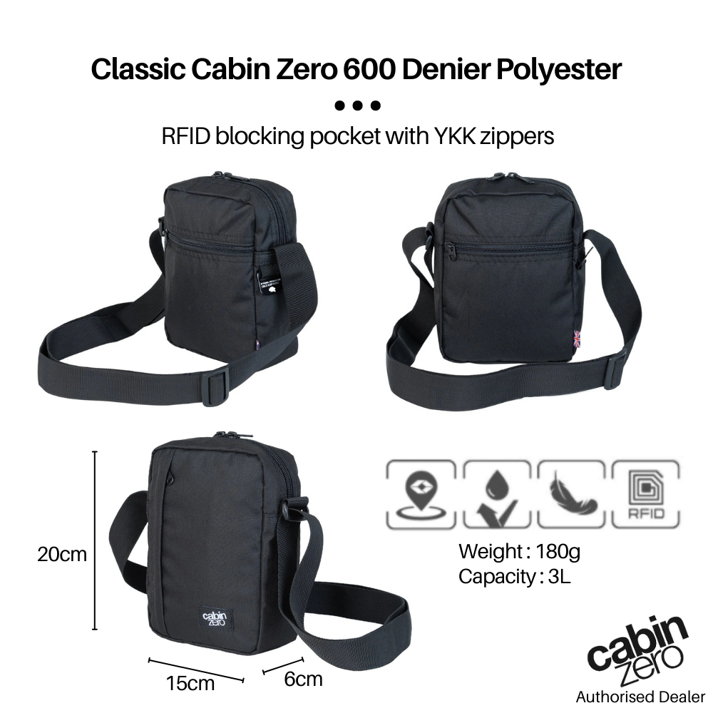 CabinZero Sidekick 3L Sling Bag