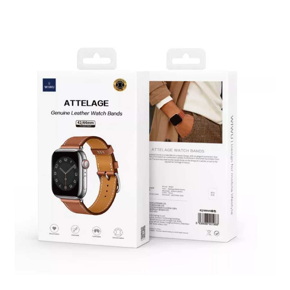 WIWU ATTELAGE GENUINE LEATHER WATCH BAND