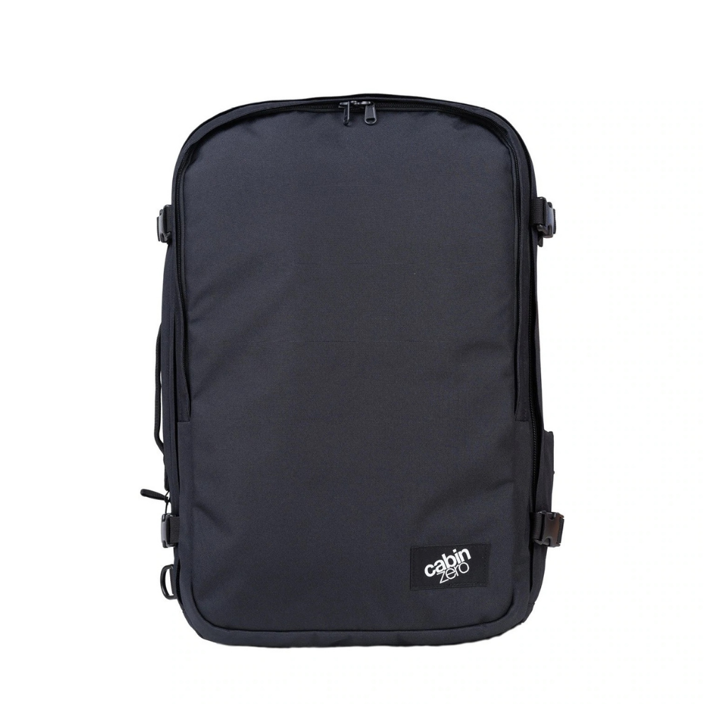CabinZero Classic Pro 42L Travel Cabin Bag in Absolute Black, best for travel and carry-on use
