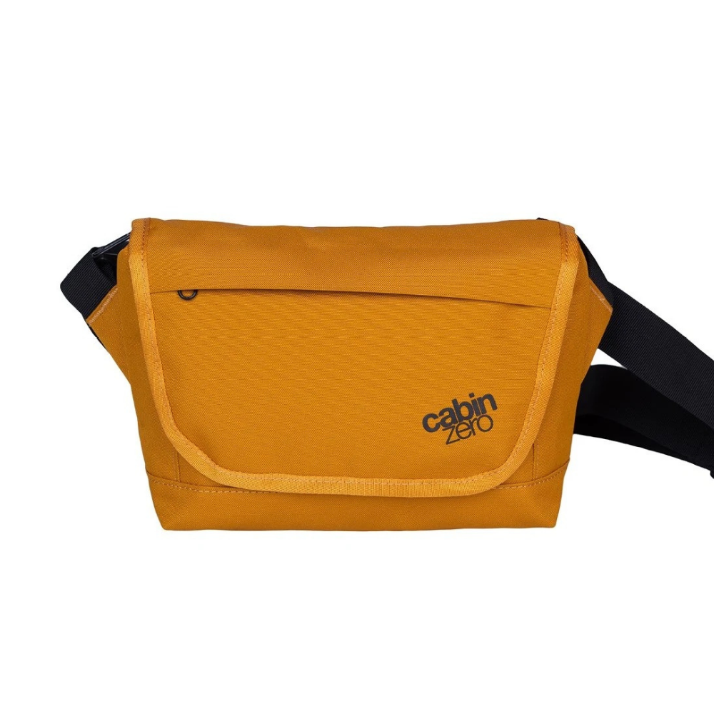 CabinZero Flapjack Shoulder Bag 4L Companion Bag in Orange Chill – secure RFID crossbody travel bag for daily essentials