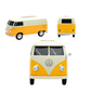 Official licensed VOLKSWAGEN Classic Red Two Tone VW T1 Bus Multi-functional Box, 1:16 scale