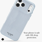 [Official Authentic] kate spade new york Diamond Blue Stripe MagSafe Protective Phone Case for iPhone 18 Pro / 18 Pro Max