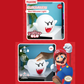 Super Mario “Boo” SquishyGlo rechargeable silicone light, 14 cm soft squishy design with multiple brightness levels and auto‑off timer.