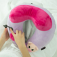 TRAVELMALL SWITZERLAND INFLATABLE NECK PILLOW, WITH PATENTED PUMP, KIDS EDITION