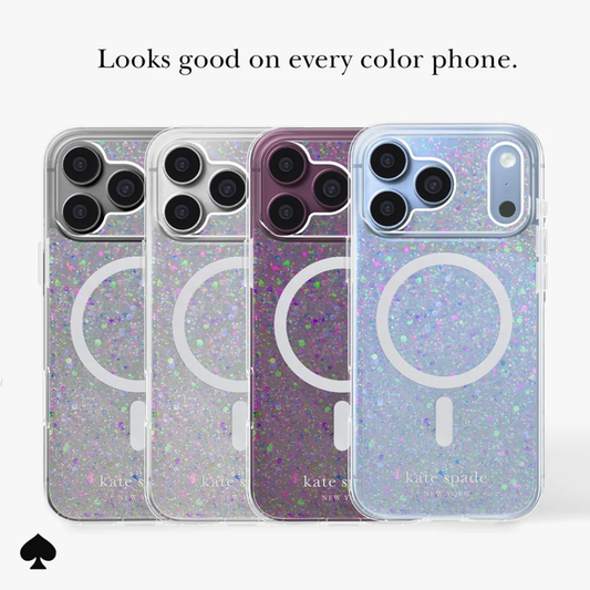 Official kate spade new york Chunky Glitter MagSafe Phone Case (Compatible with iPhone 18 Pro Max & iPhone 18 Pro)