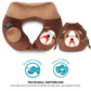 TRAVELMALL SWITZERLAND INFLATABLE NECK PILLOW, WITH PATENTED PUMP, KIDS EDITION