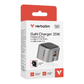 Verbatim GCF35 35W GaN Charger | Dual Port USB-C PD 3.0 & USB-A QC 3.0 | Ultra-Compact Foldable UK Plug | PPS Super Fast Charging for Phones & Tablets - Buy Now!