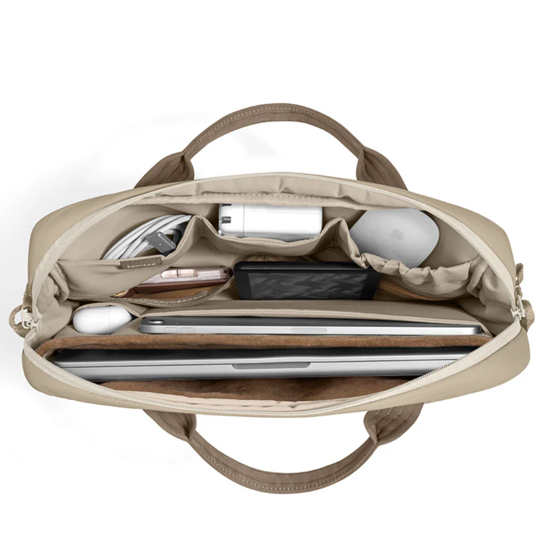 TOMTOC Terra A28 Puffy Laptop Sleeve Bag 13 14 16 Inch Lightweight Protective Carrying Case Soft Padded Waterproof Laptop Bag Travel Work