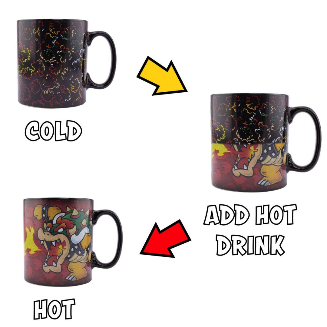 Paladone Mario Bowser Heat Change XL Mug