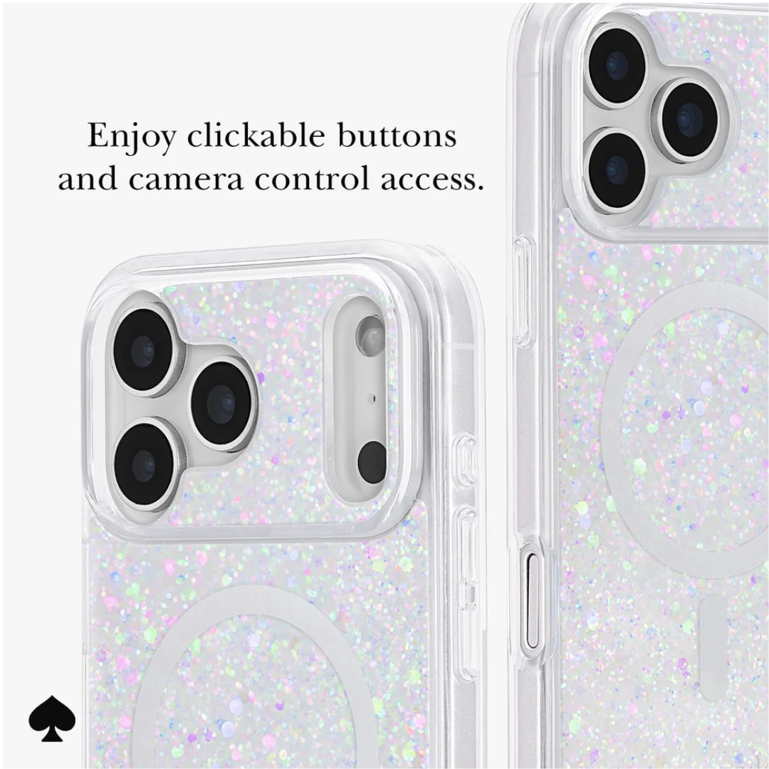 Official kate spade new york Chunky Glitter MagSafe Phone Case (Compatible with iPhone 18 Pro Max & iPhone 18 Pro)