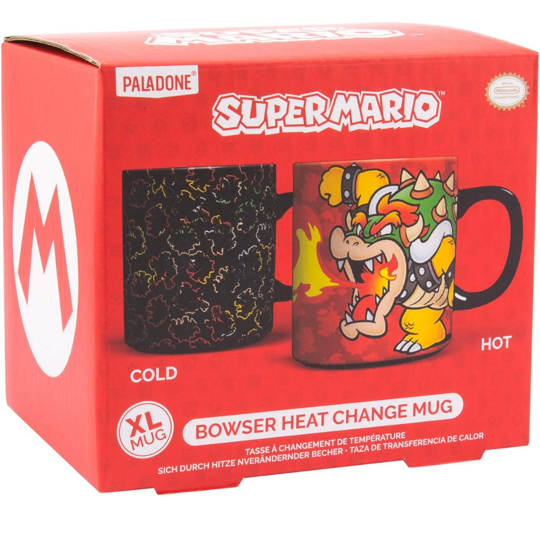 Paladone Mario Bowser Heat Change XL Mug