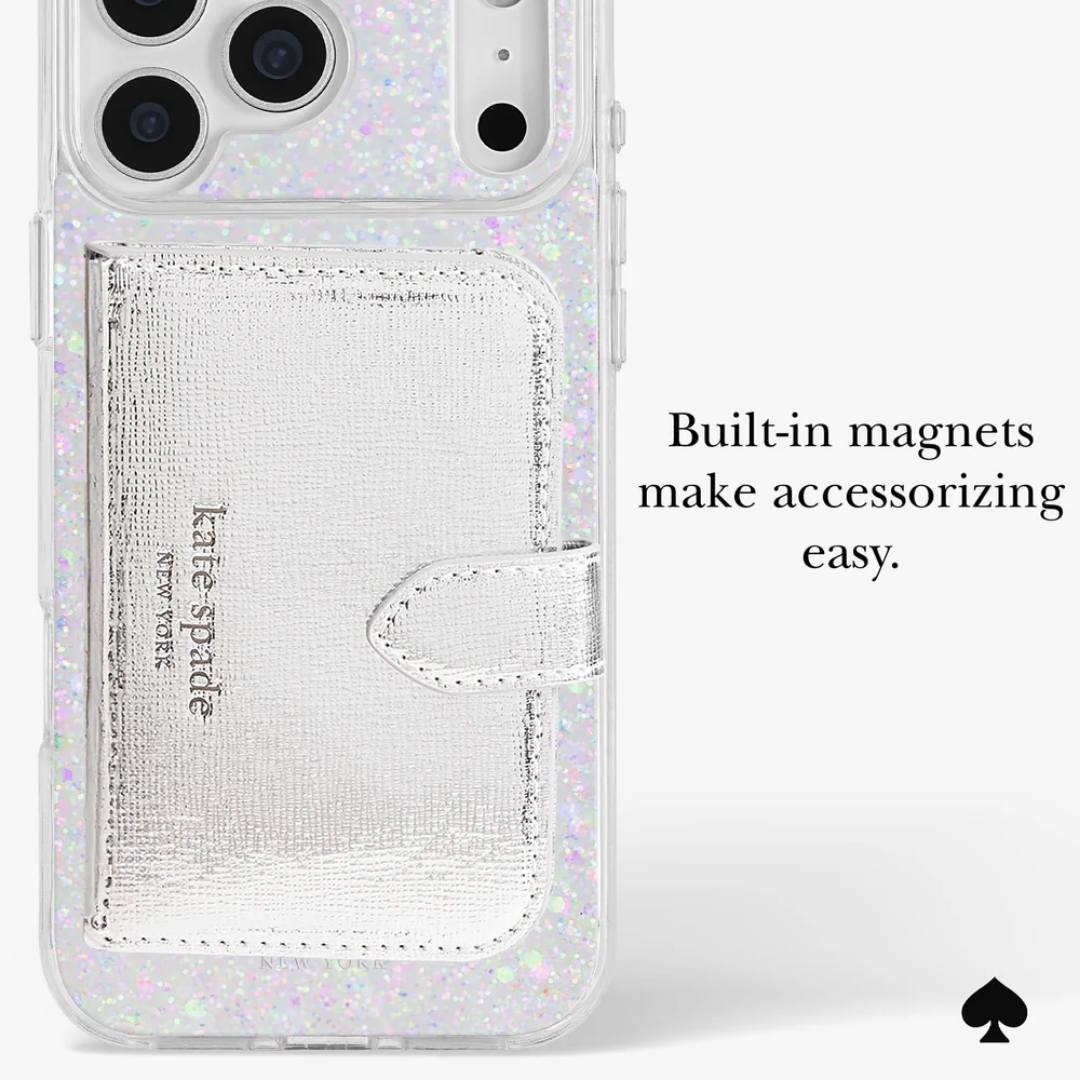 Official kate spade new york Chunky Glitter MagSafe Phone Case (Compatible with iPhone 18 Pro Max & iPhone 18 Pro)