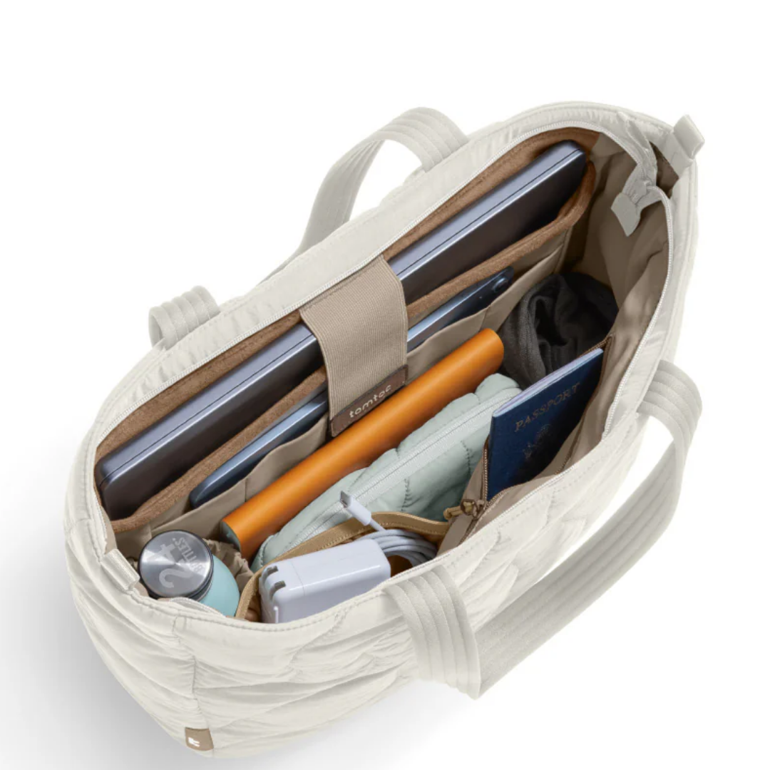 TOMTOC Terra T38 Puffy Tote Bag 10L 13.5L Soft Protective Laptop Shoulder Bag Briefcase for MacBook Pro Air 14 16 Inch