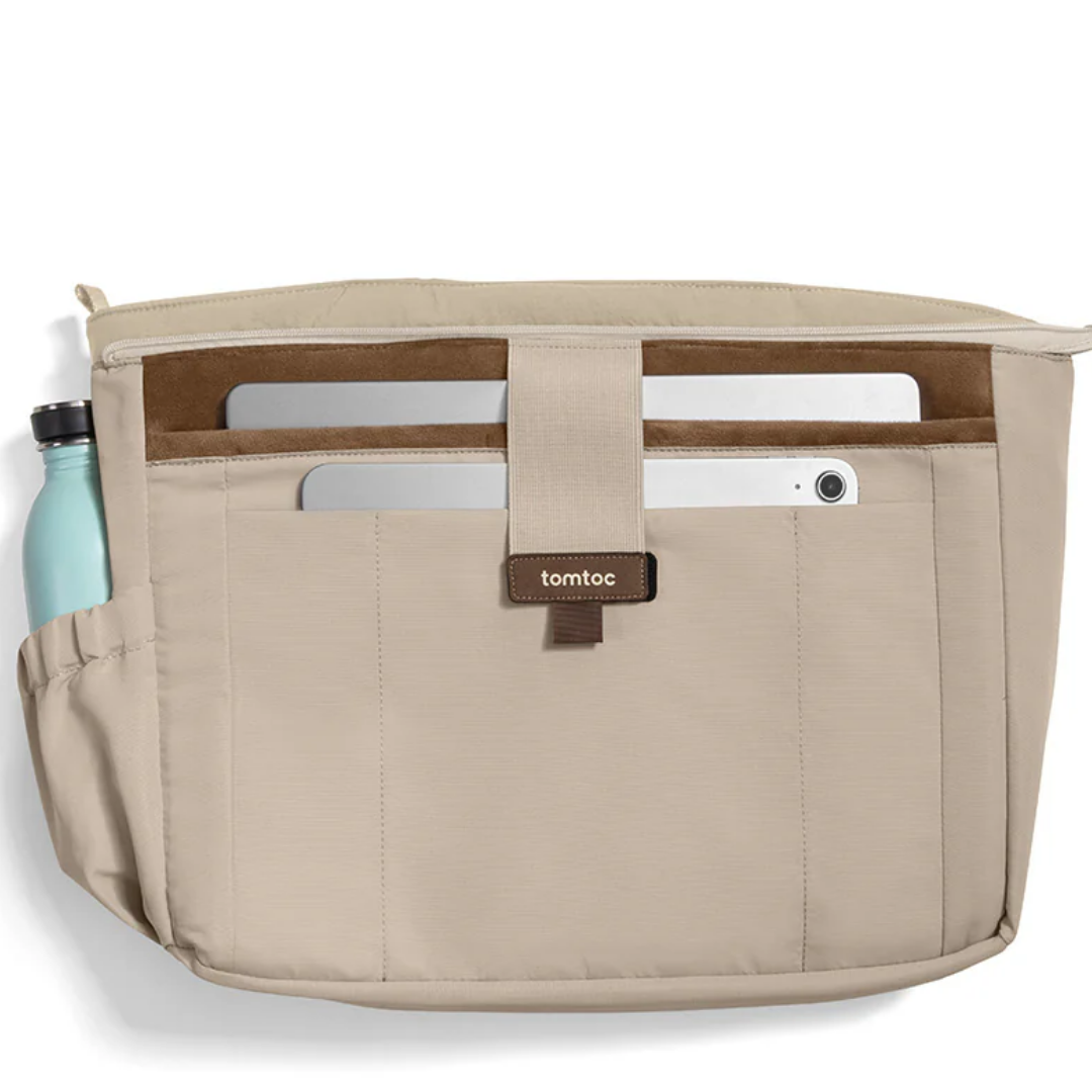 TOMTOC Terra T38 Puffy Tote Bag 10L 13.5L Soft Protective Laptop Shoulder Bag Briefcase for MacBook Pro Air 14 16 Inch